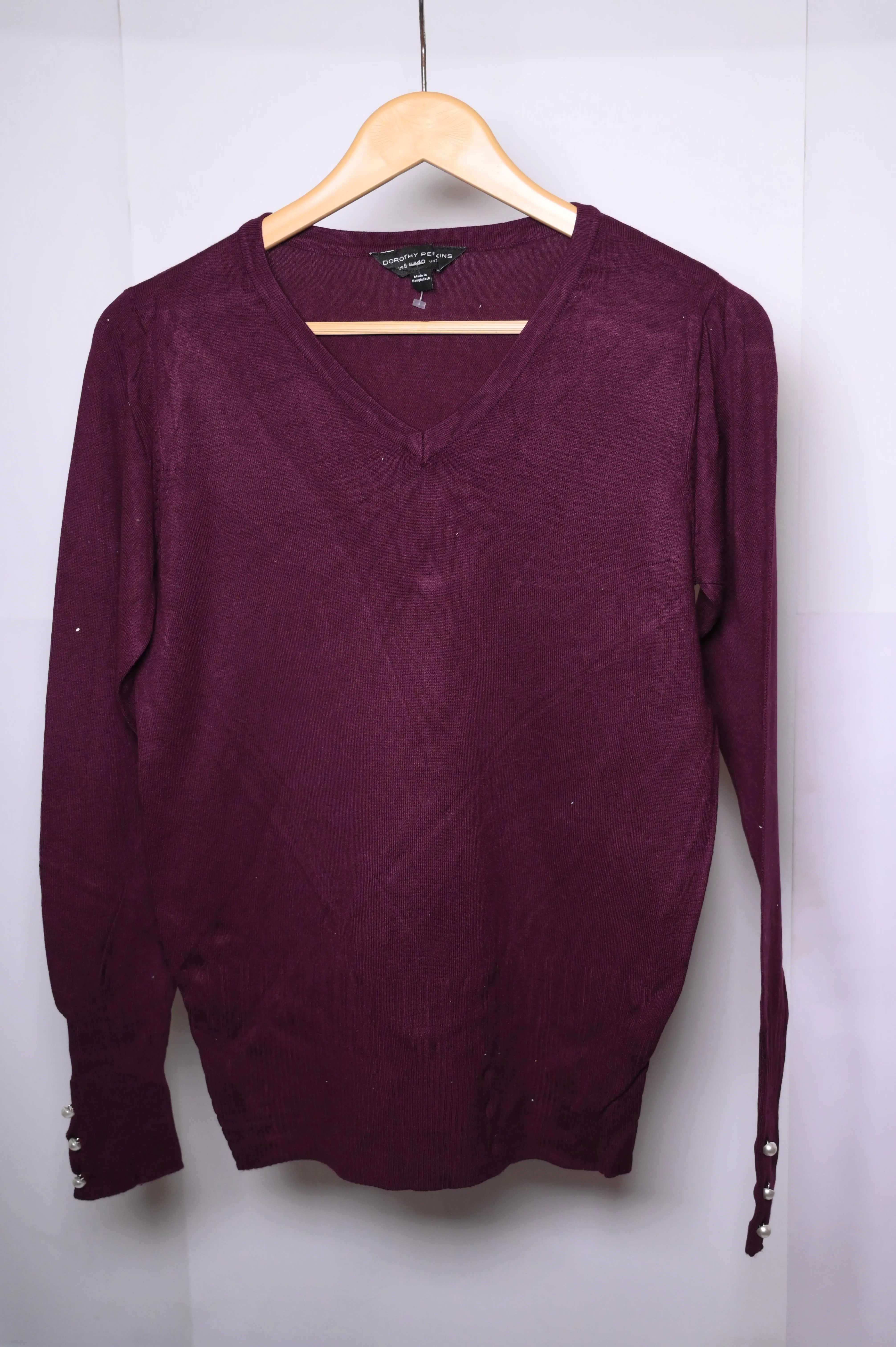 Dorothy Perkins Medium Maroon Sweatshirt