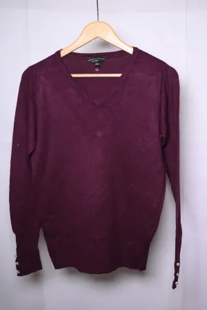 Dorothy Perkins Medium Maroon Sweatshirt
