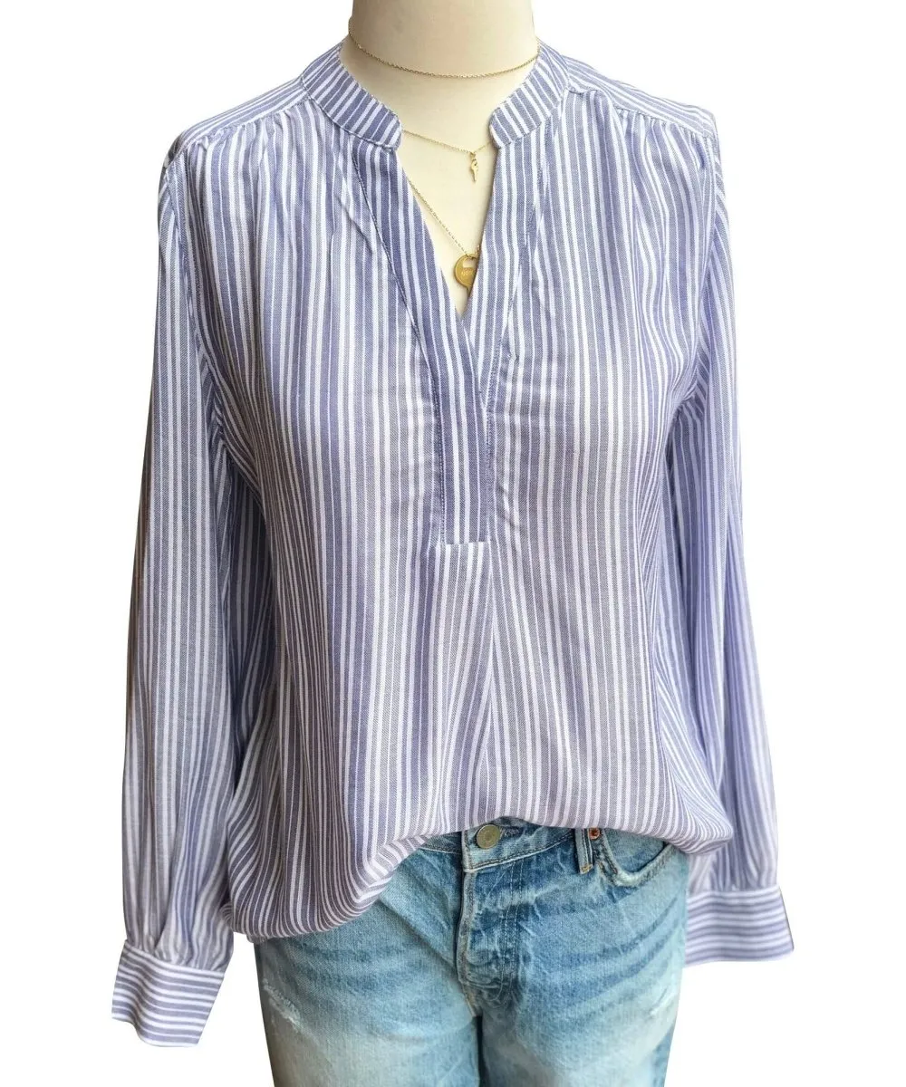 Eden Blouse Blue Stripe