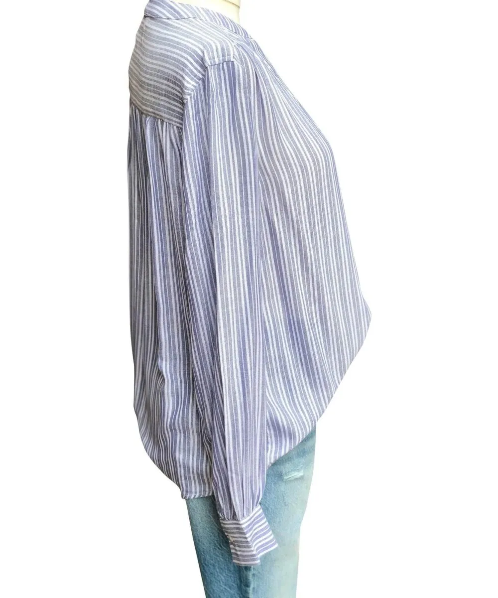 Eden Blouse Blue Stripe