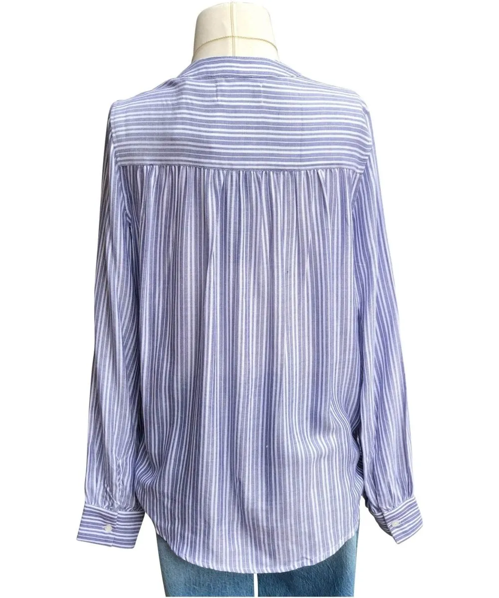Eden Blouse Blue Stripe