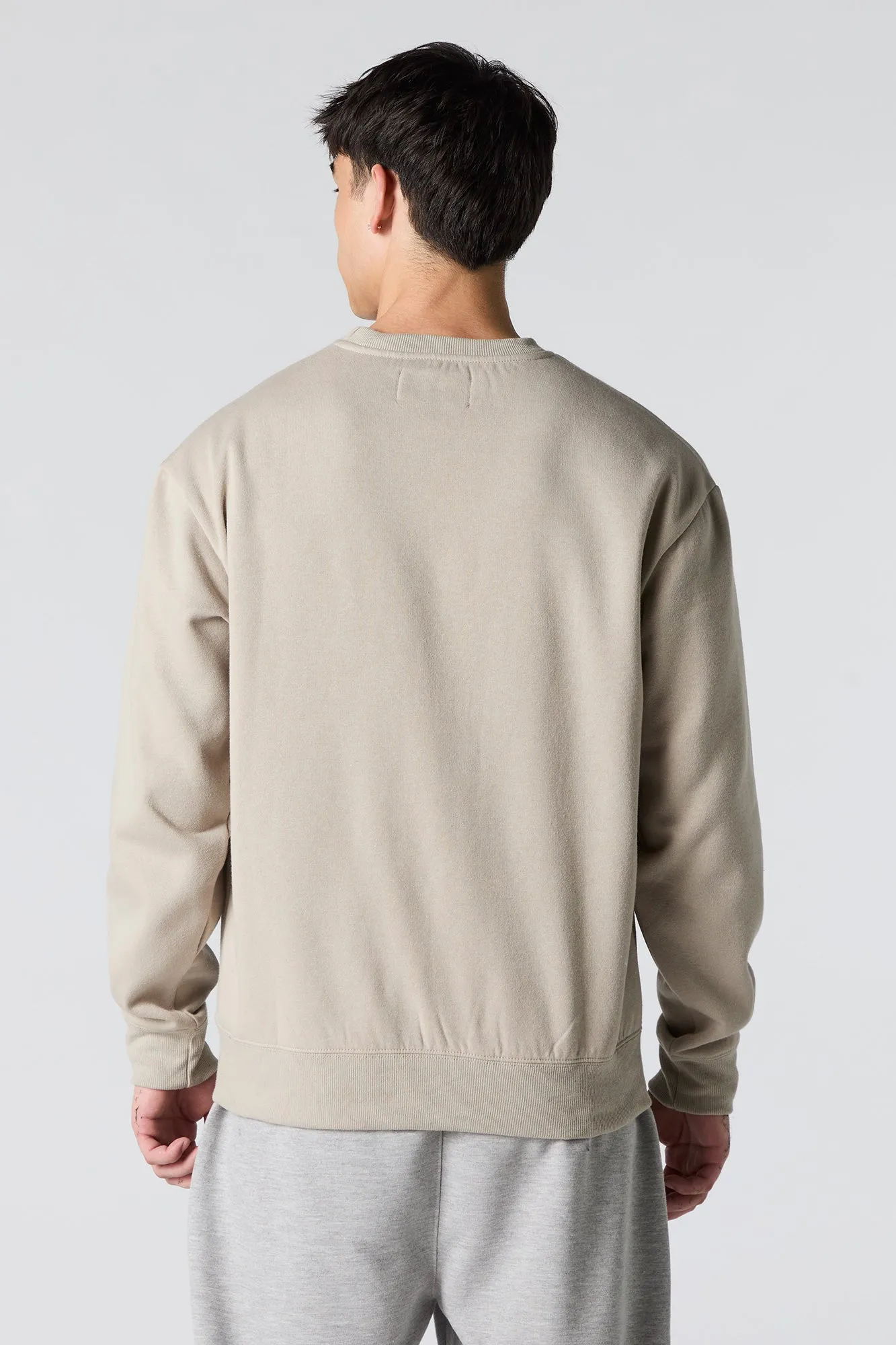 Embroidered Fleece Sweatshirt