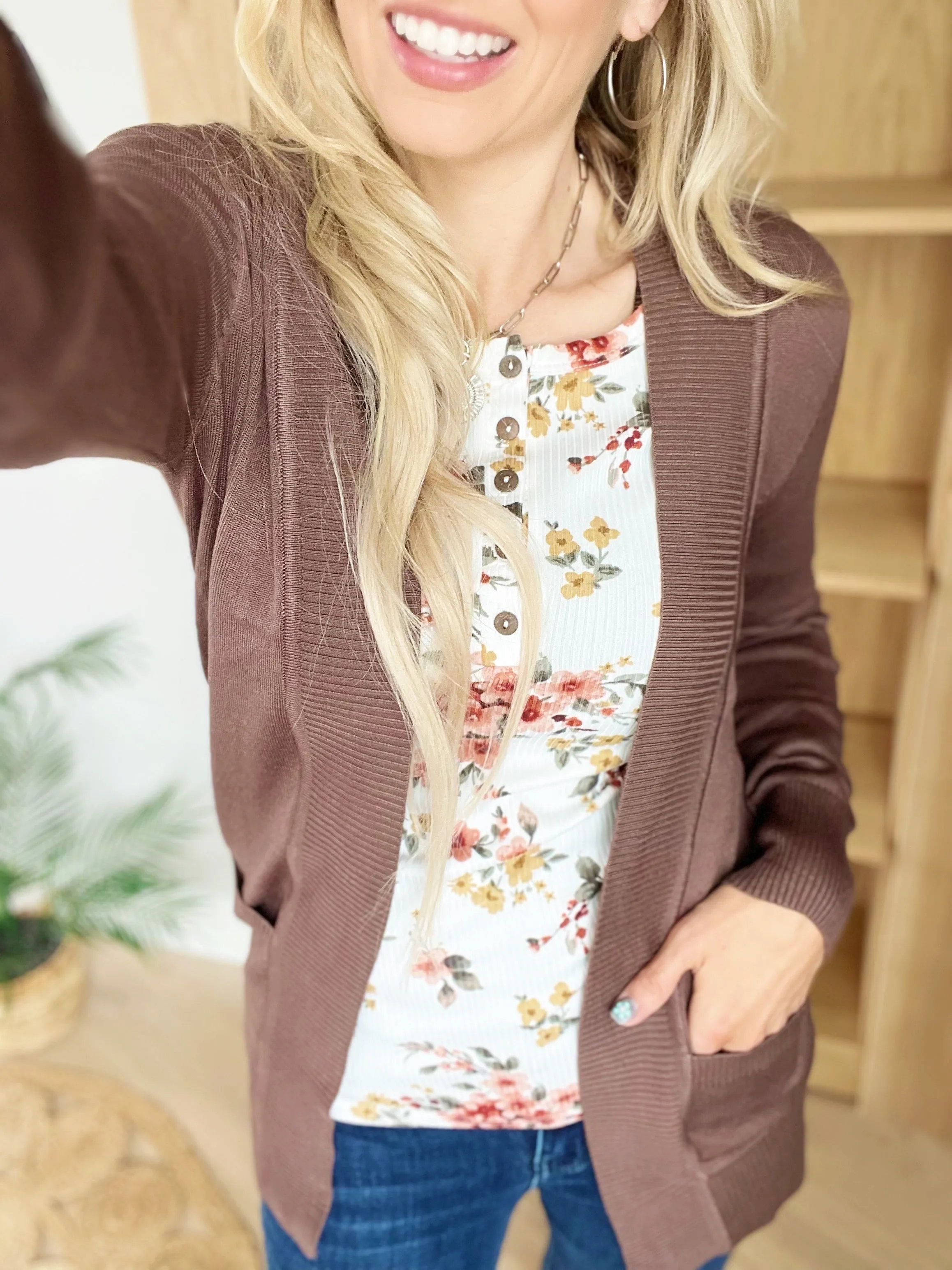 Everyday Cardigan in Chocolate (SALE)