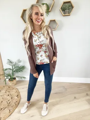 Everyday Cardigan in Chocolate (SALE)