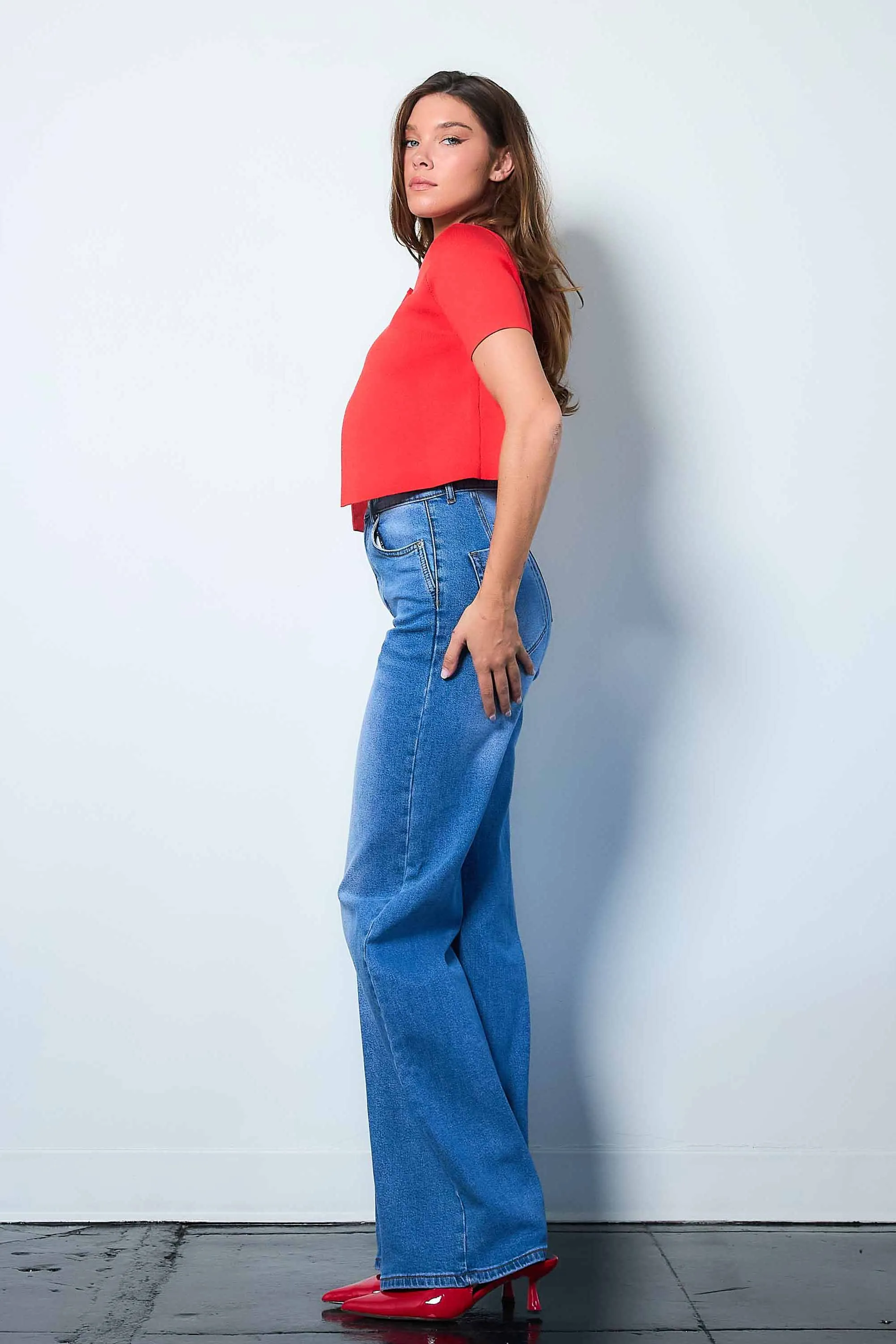 Everyday High-Rise Wide Leg Jeans