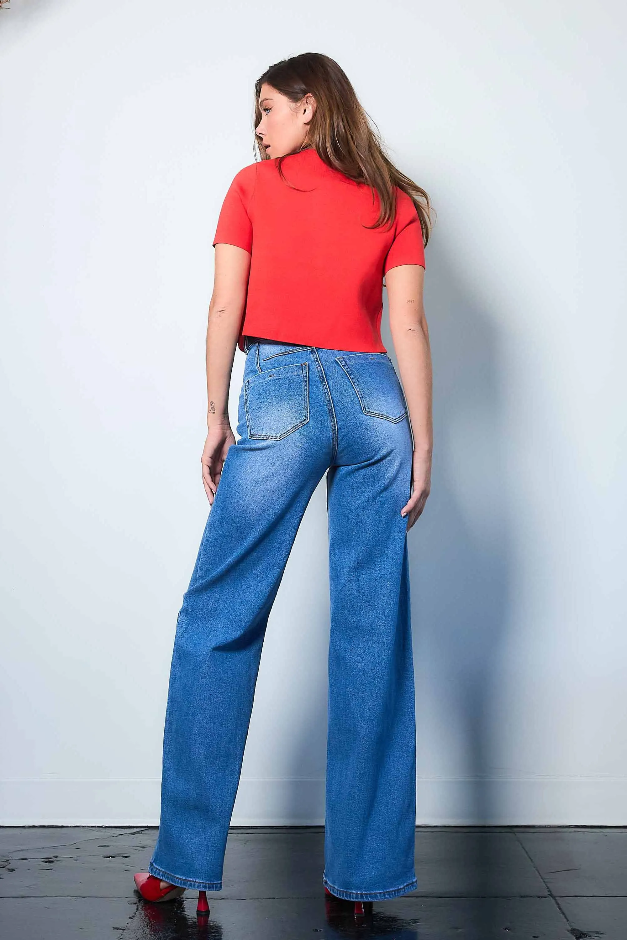 Everyday High-Rise Wide Leg Jeans