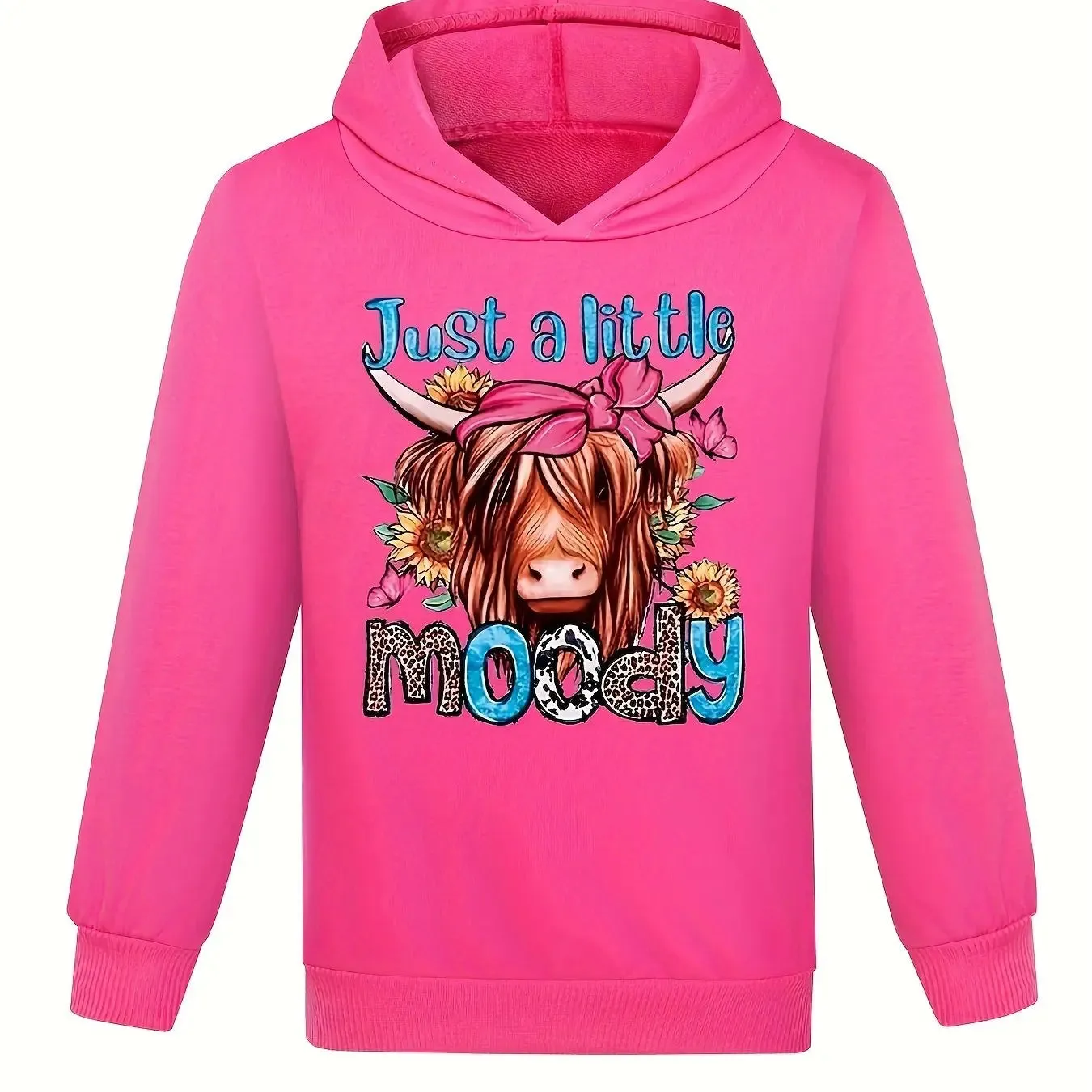 Fashion Cartoon Hooded Sweatshirt for Toddler Girls