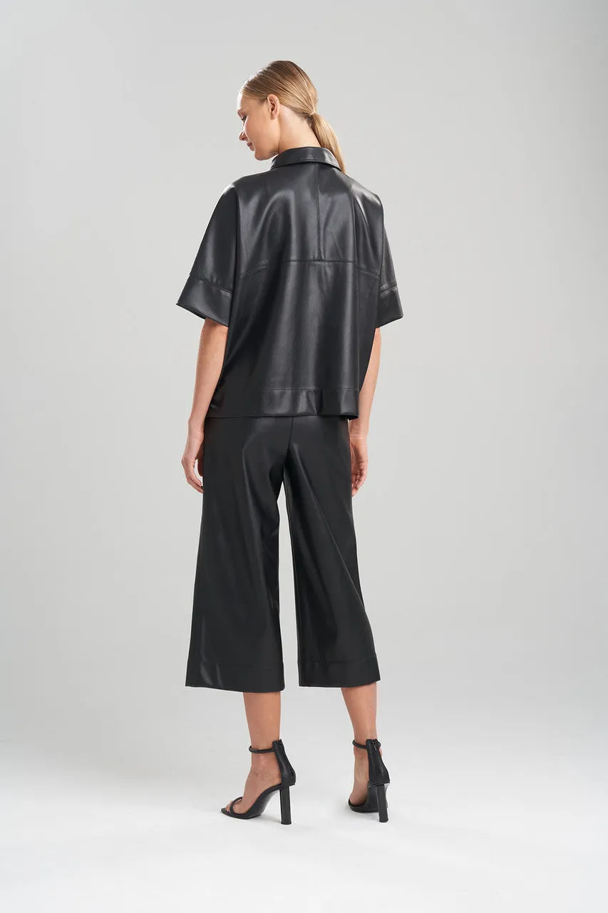 Faux Lambskin Crop Jacket