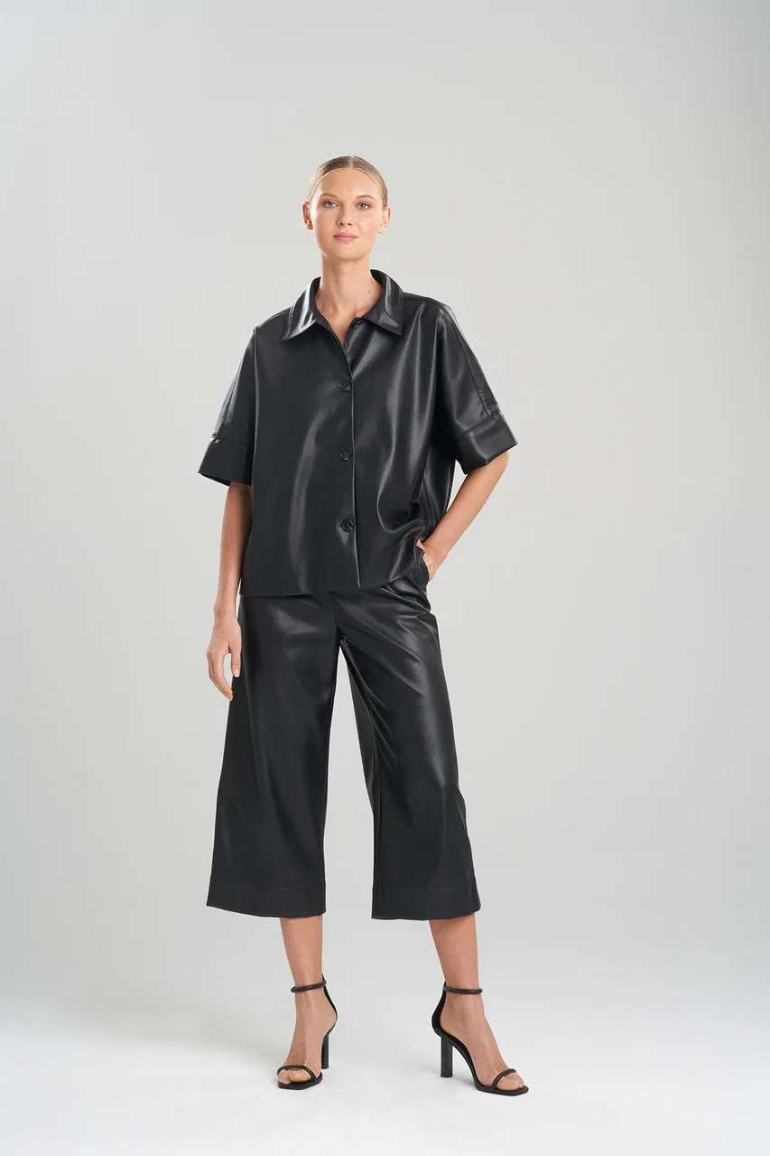 Faux Lambskin Crop Jacket