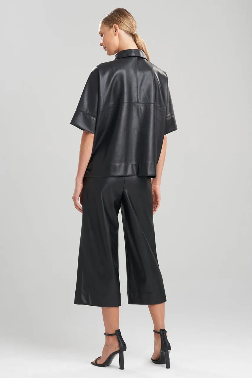 Faux Lambskin Crop Jacket