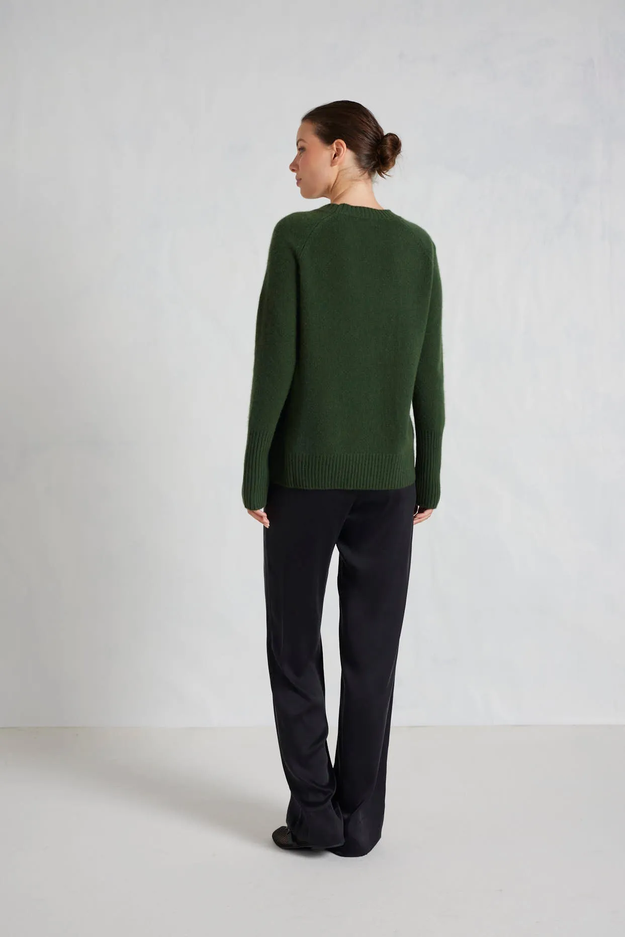 Fifi Crew Cashmere Sweater in Bush