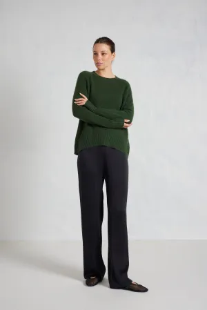Fifi Crew Cashmere Sweater in Bush