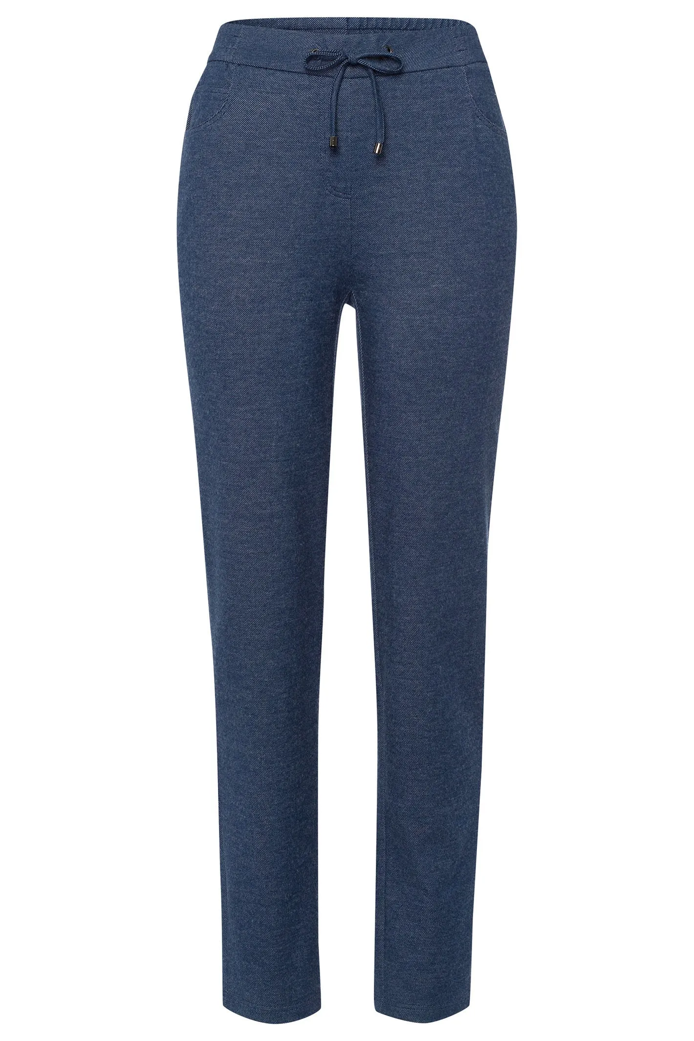 Frank Walder Brenda Pull-On Trousers Denim Blue 109602 000-568
