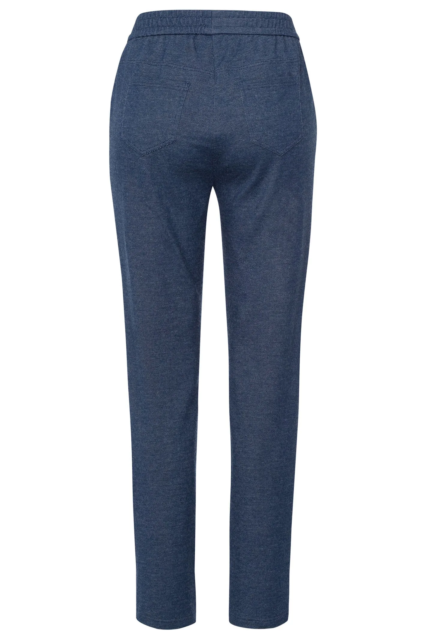 Frank Walder Brenda Pull-On Trousers Denim Blue 109602 000-568