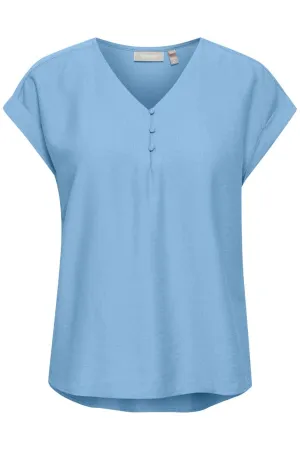 Fransa Top Cornflower Blue