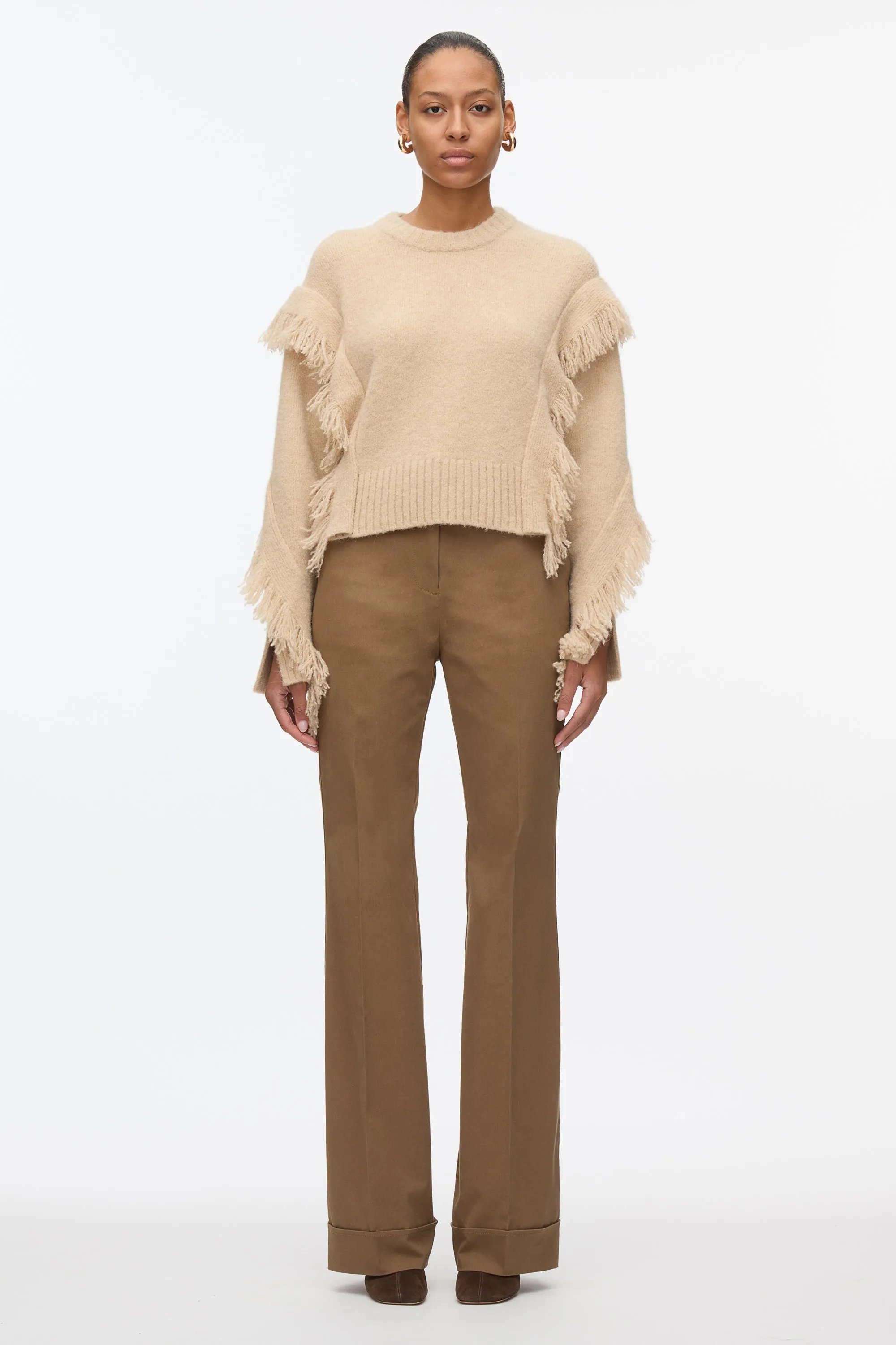 Fringe Crewneck Pullover