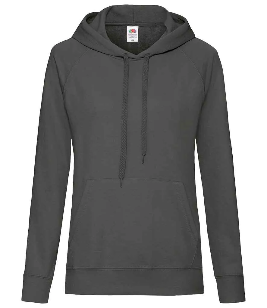 Fruit of the Loom Lightweight Hooded Sweatshirt (Ladies)