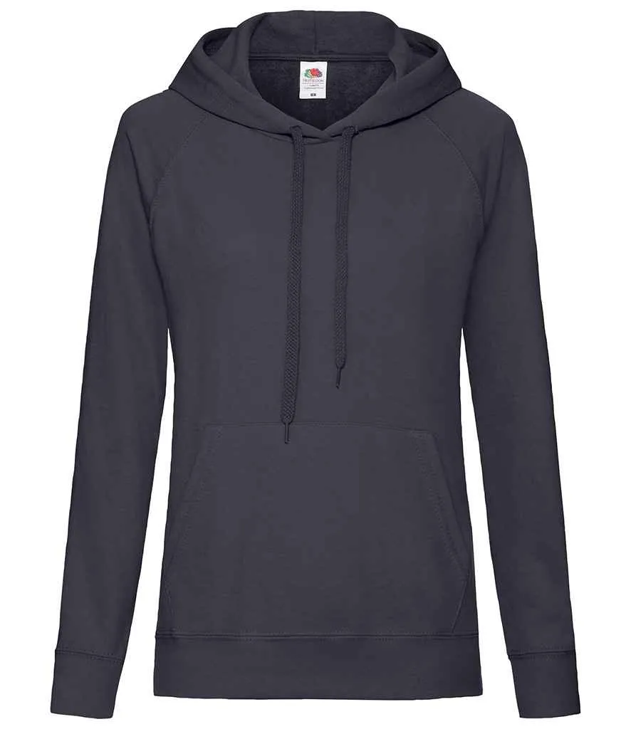 Fruit of the Loom Lightweight Hooded Sweatshirt (Ladies)
