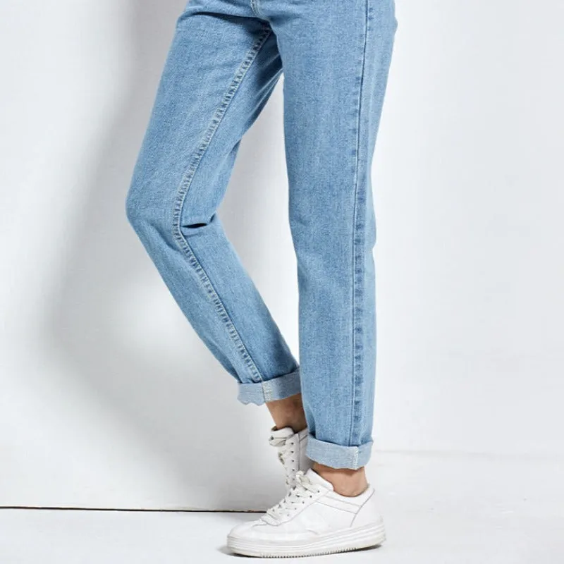 Full Length High Waist Boyfriend Jeans