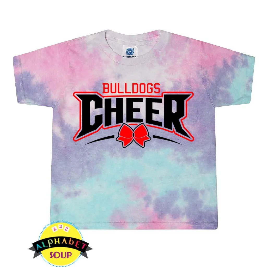 FZS Jr Bulldogs Cheer Tie Dye Crop Tee