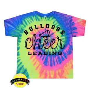 FZS Jr Bulldogs Cheer Tie Dye Crop Tee