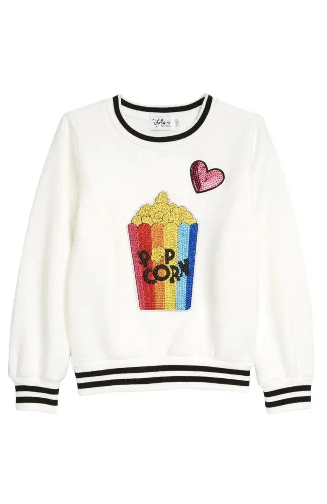 Girls  I Love Popcorn Sweatshirt