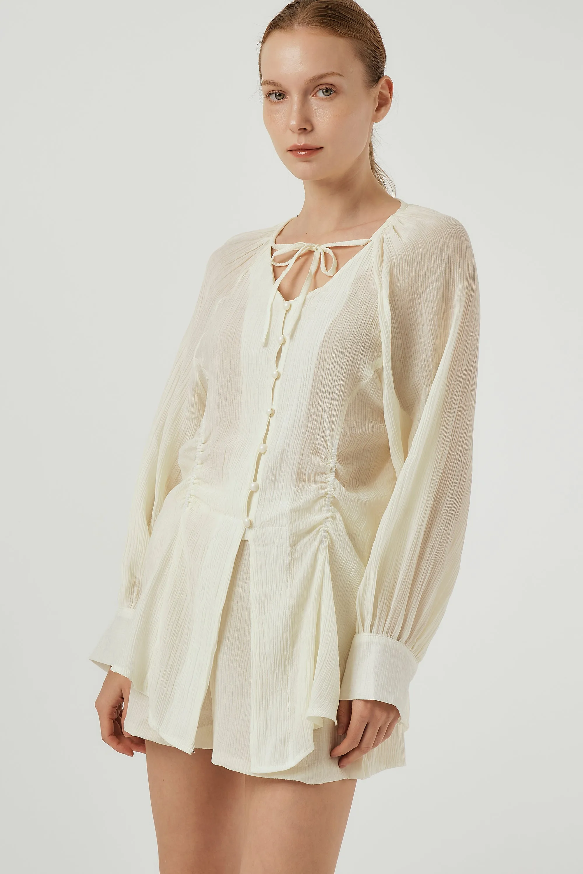 Grace Sheer Top & Shorts Set