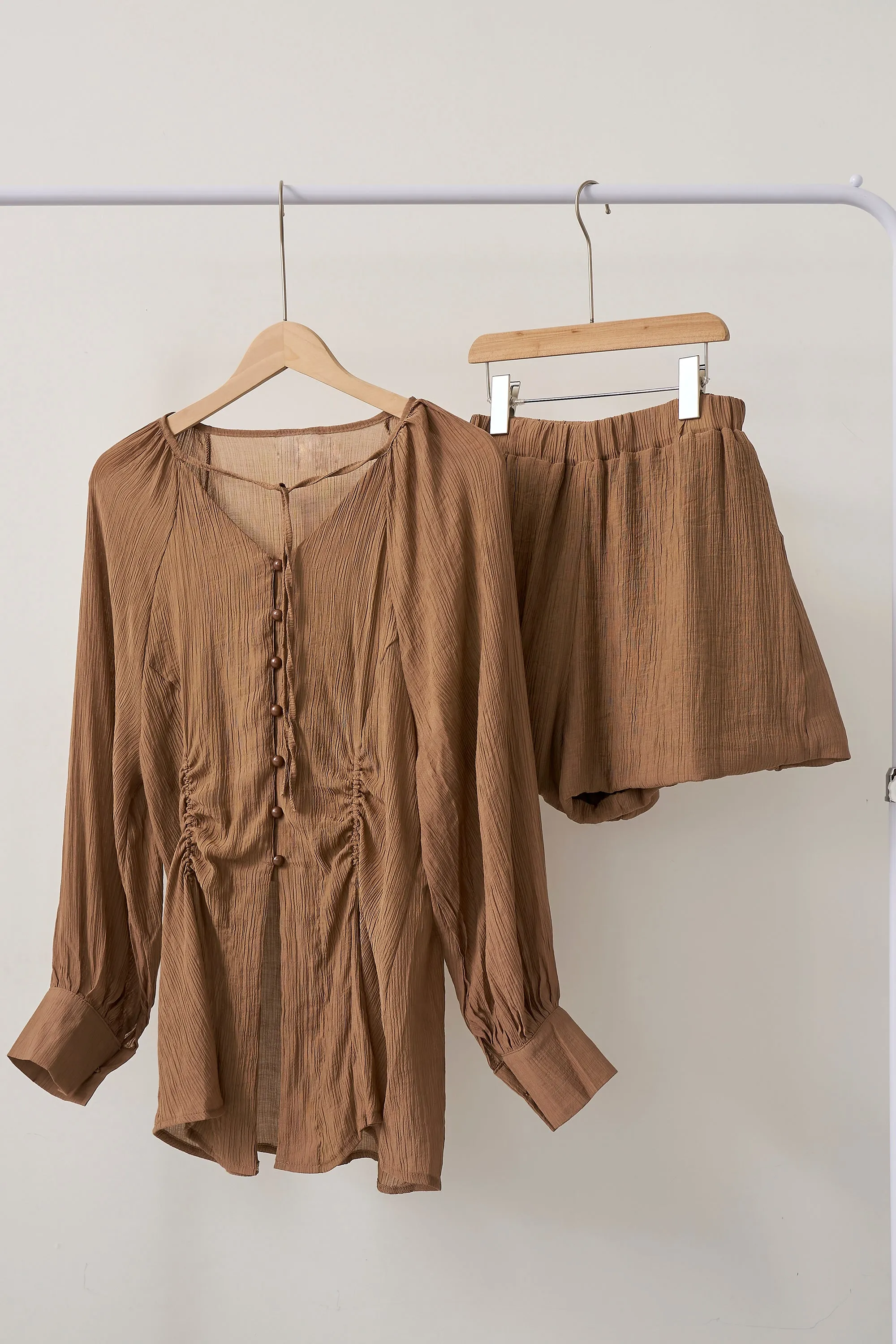 Grace Sheer Top & Shorts Set