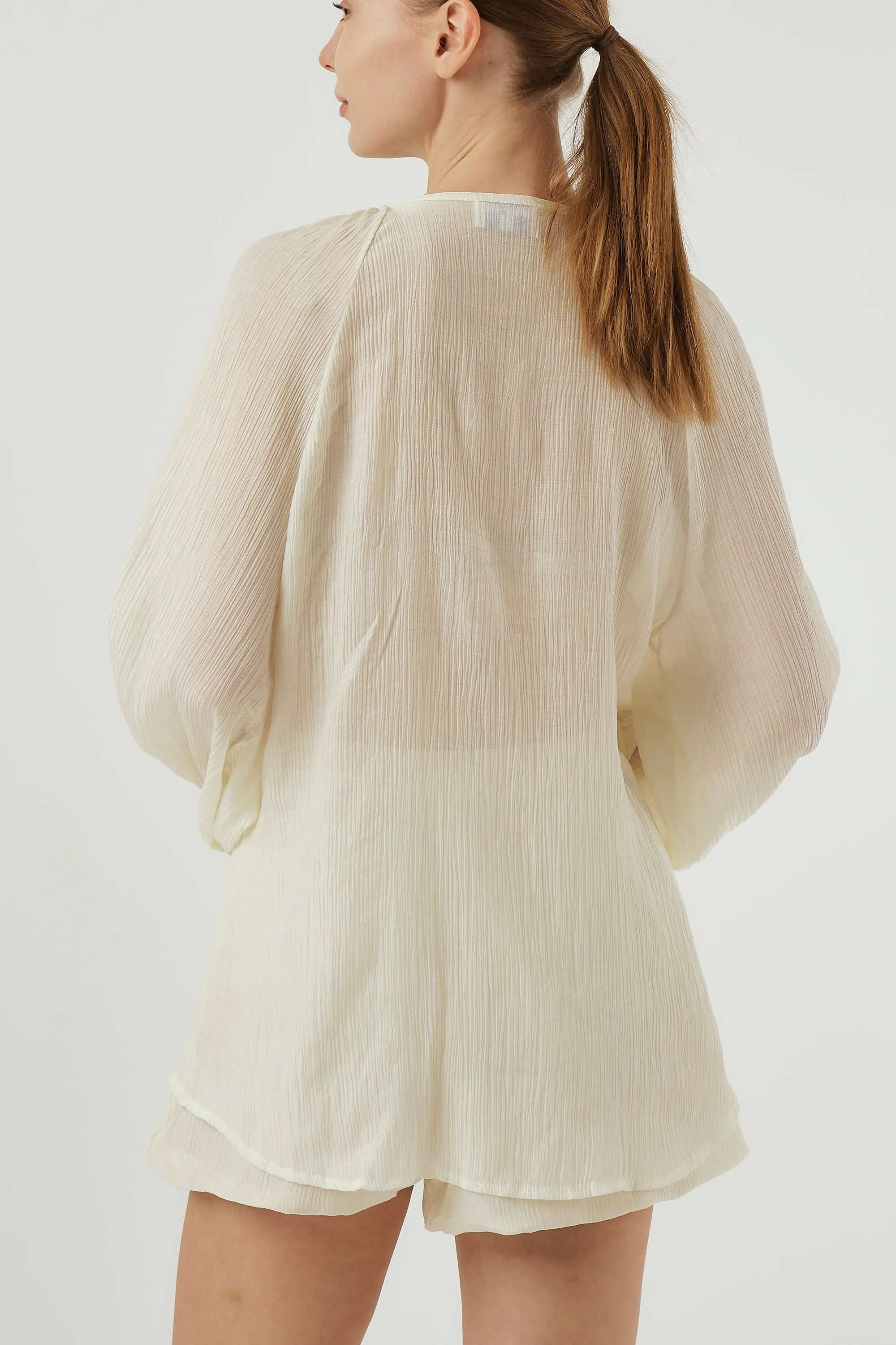 Grace Sheer Top & Shorts Set