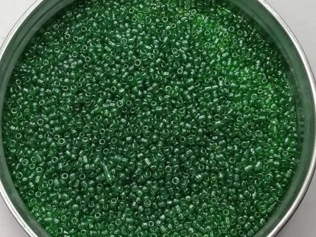 Green Round Rocaille Glass Seed Beads- 2 mm (Wholesale)