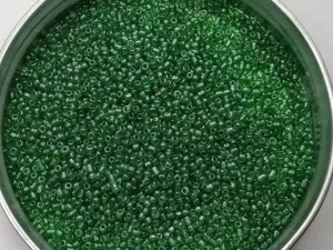 Green Round Rocaille Glass Seed Beads- 2 mm (Wholesale)