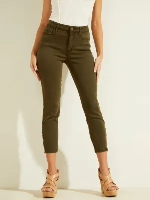 Guess Women's 1981 Cropped Skinny Jeans  Color Green Size 31
