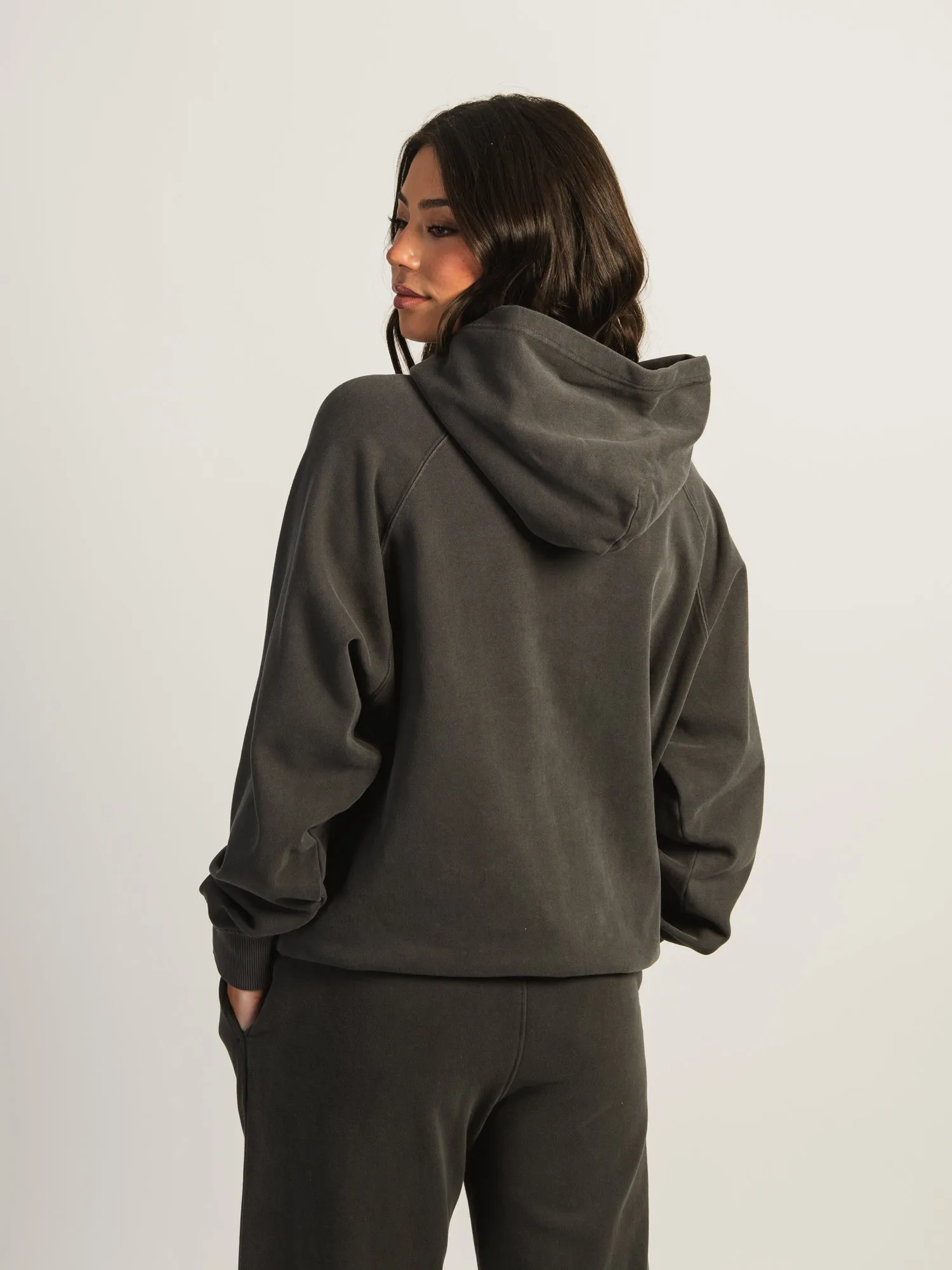 HARLOW CLOUD PRINT HOODIE - CHARCOAL