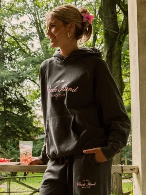 HARLOW CLOUD PRINT HOODIE - CHARCOAL