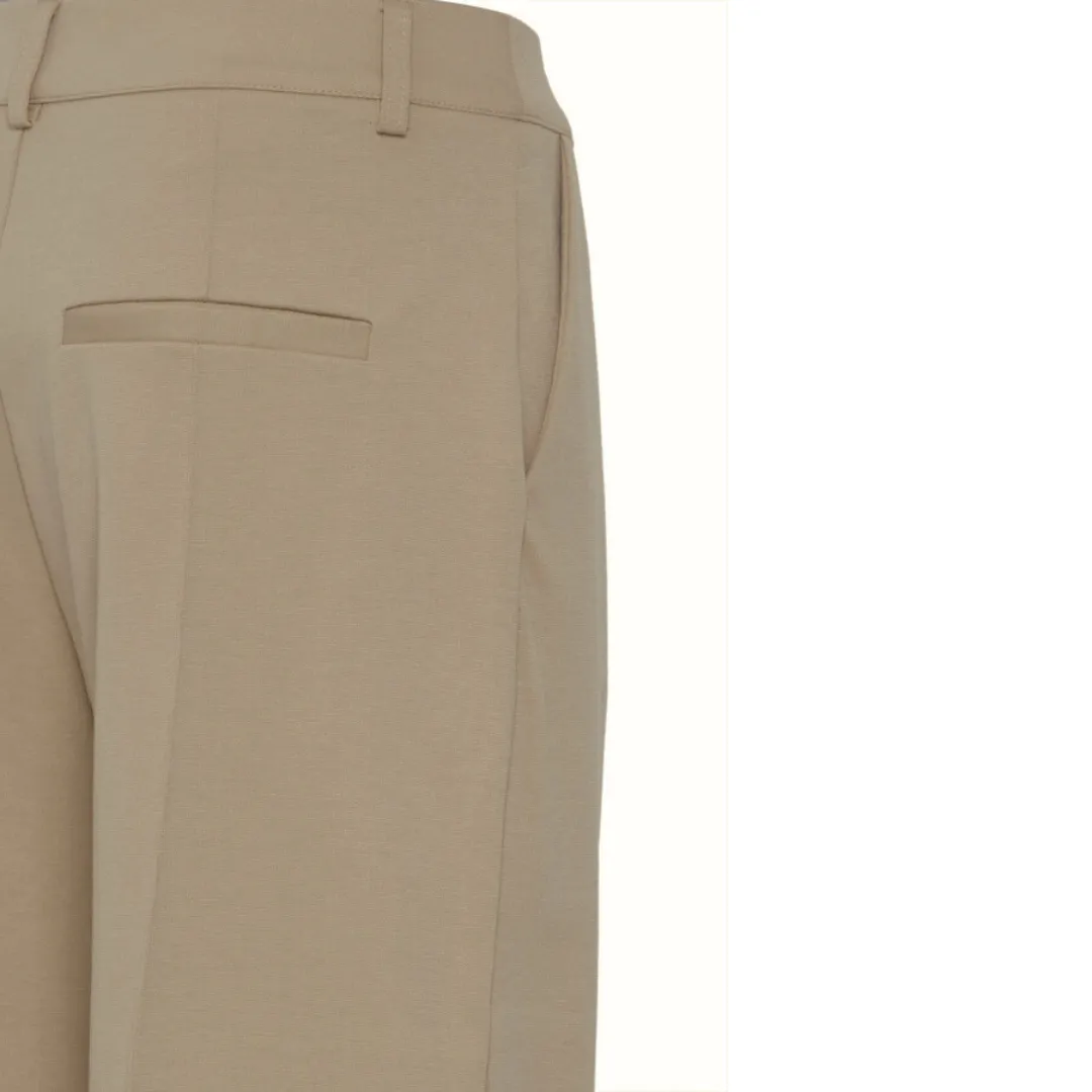 Ichi Womens Kate Sus Office Wide Trousers Fungi