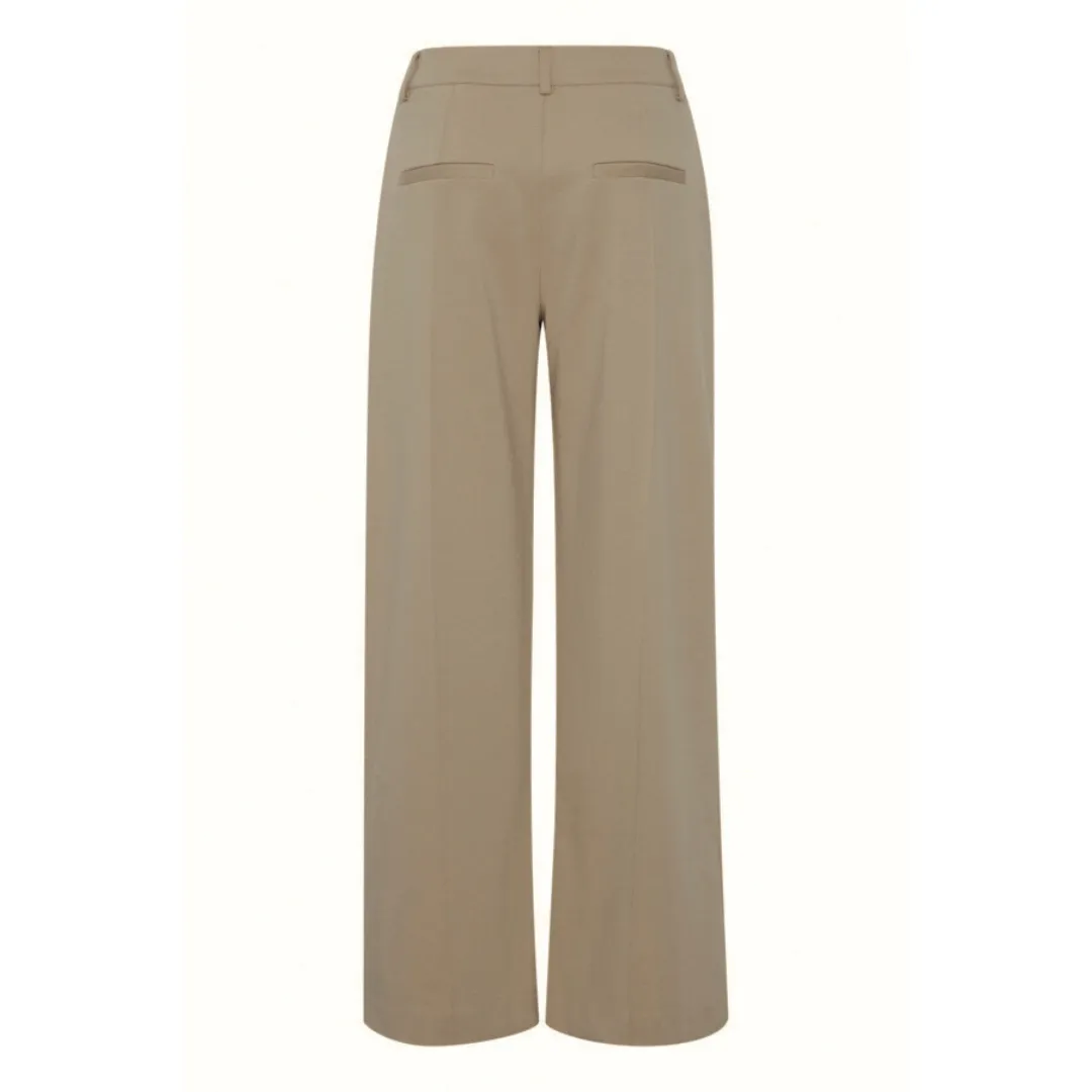 Ichi Womens Kate Sus Office Wide Trousers Fungi