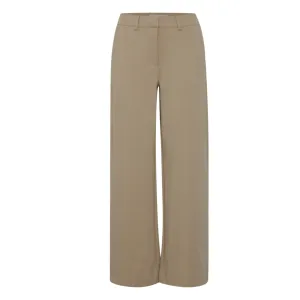 Ichi Womens Kate Sus Office Wide Trousers Fungi