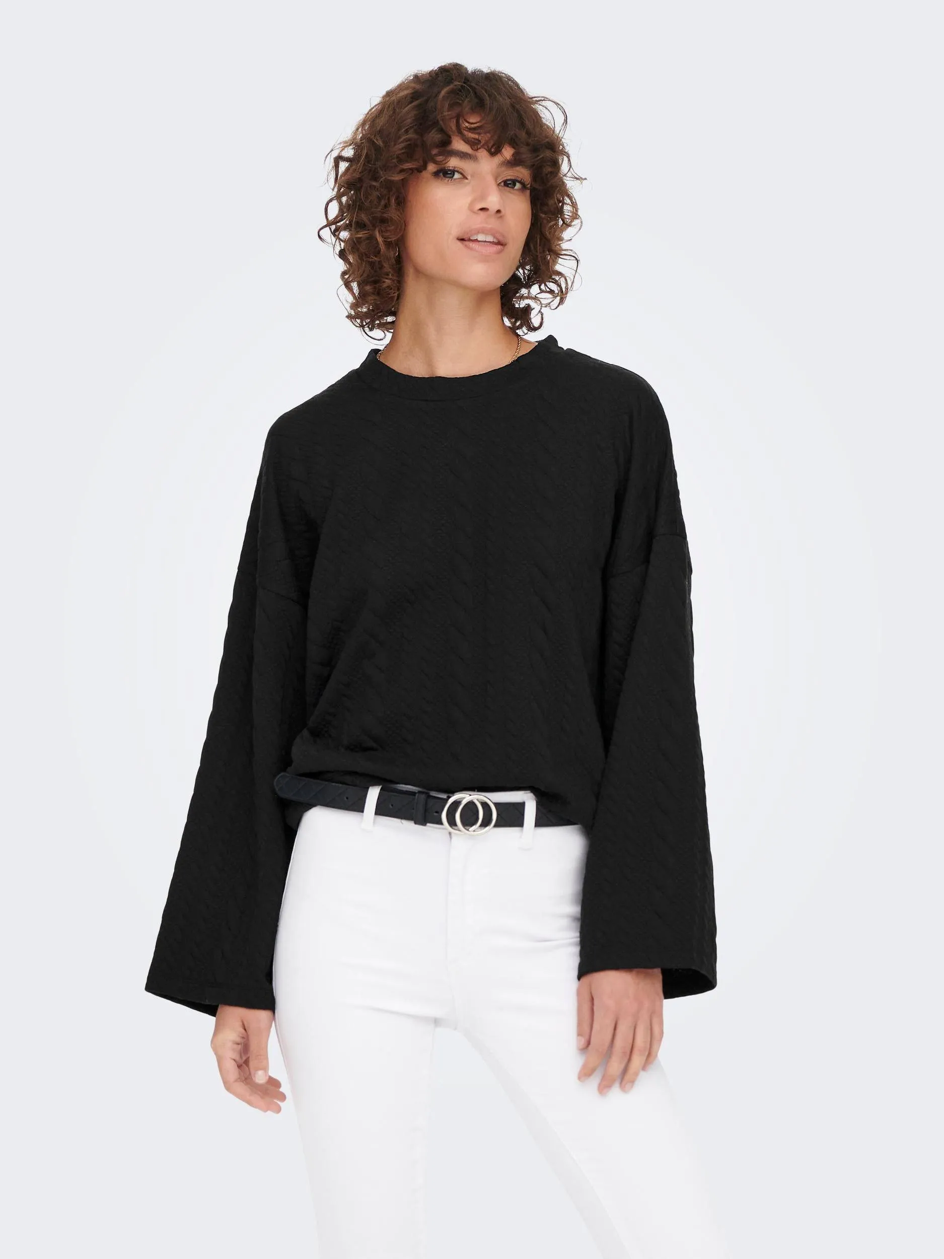 Jacqueline De Yong DOLLY Sweatshirt -BLACK