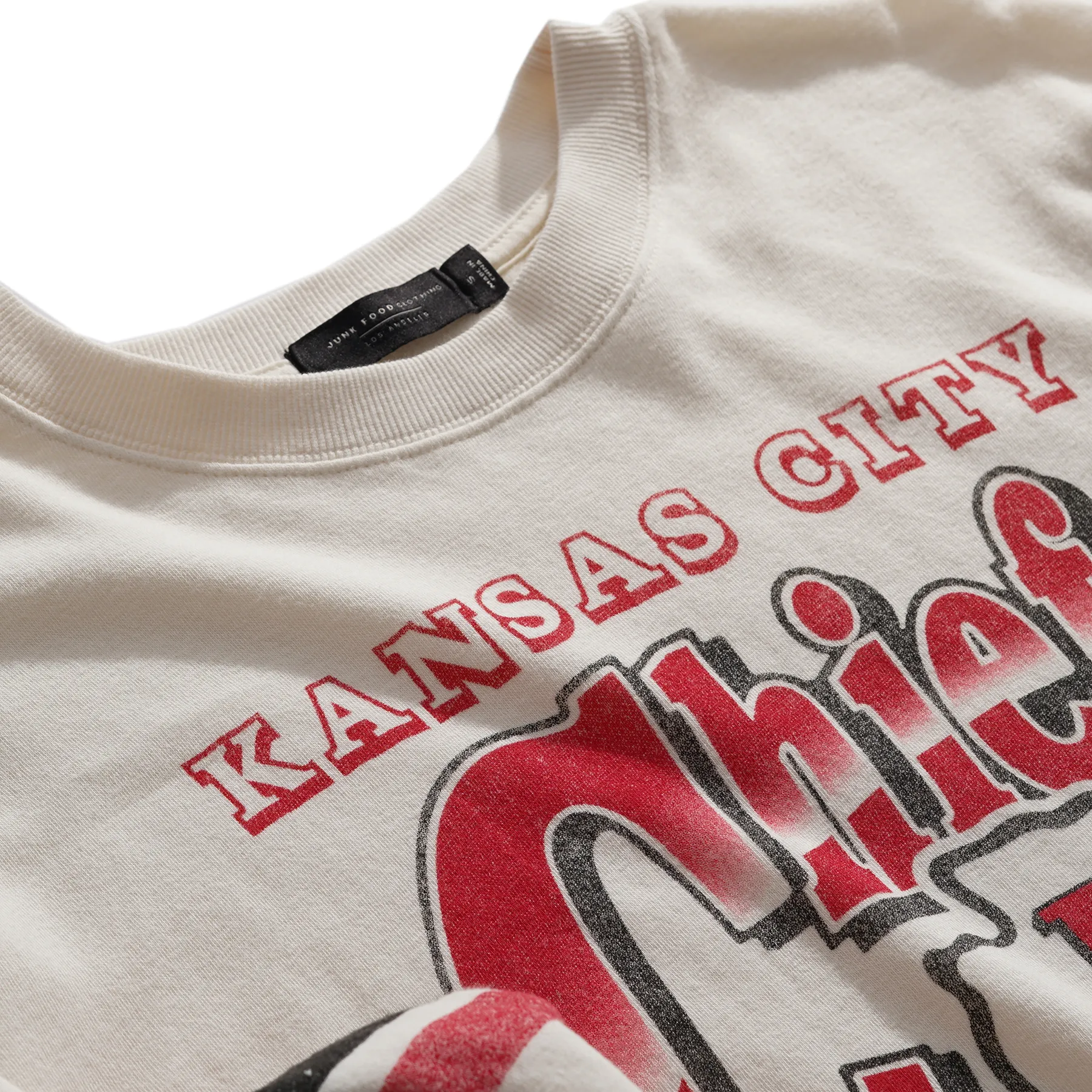 Kansas City Chiefs Junk Food Women's Kickoff Crop Crewneck