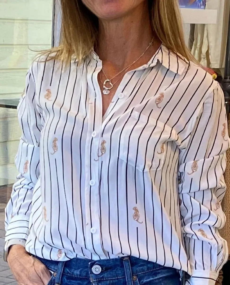 Kathryn Shirt Striped Tigers
