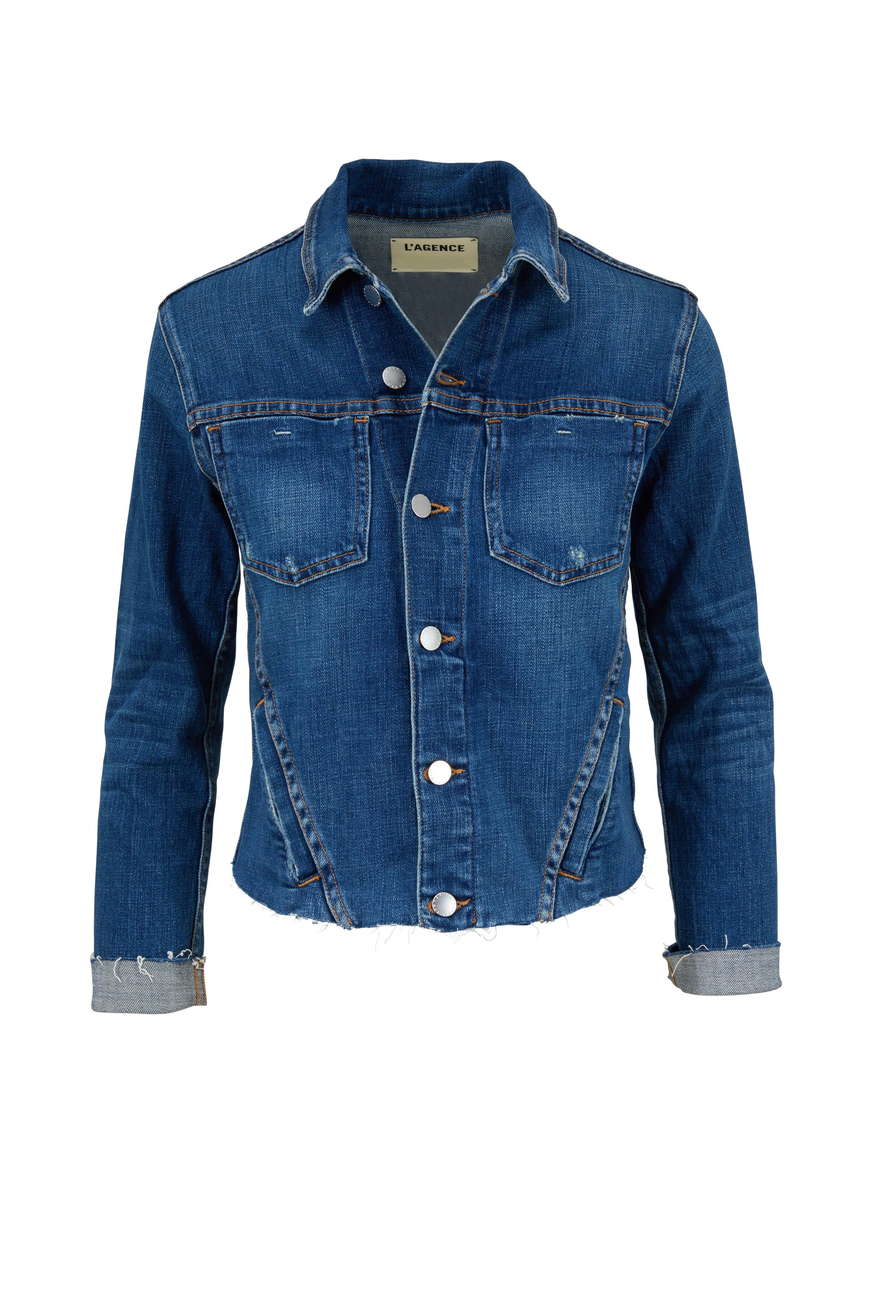 L'AGENCE JANELLE SLIM RAW JACKET