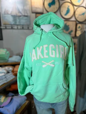 Lakegirl - Sanded Fleece Hooded Sweatshirt - MINT