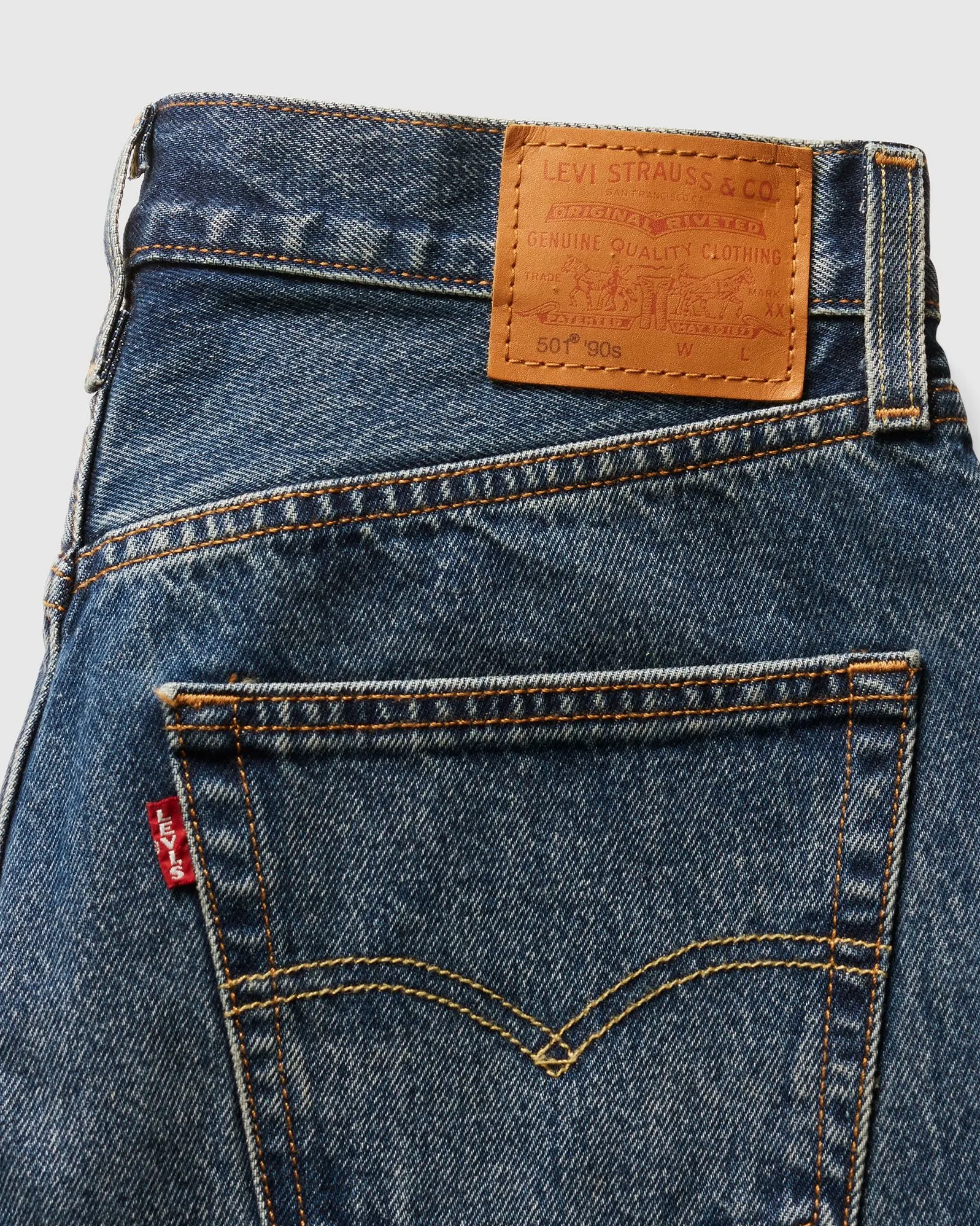 Levi's® Womens 501 90's Relaxed Straight Fit Jeans - Flash Full