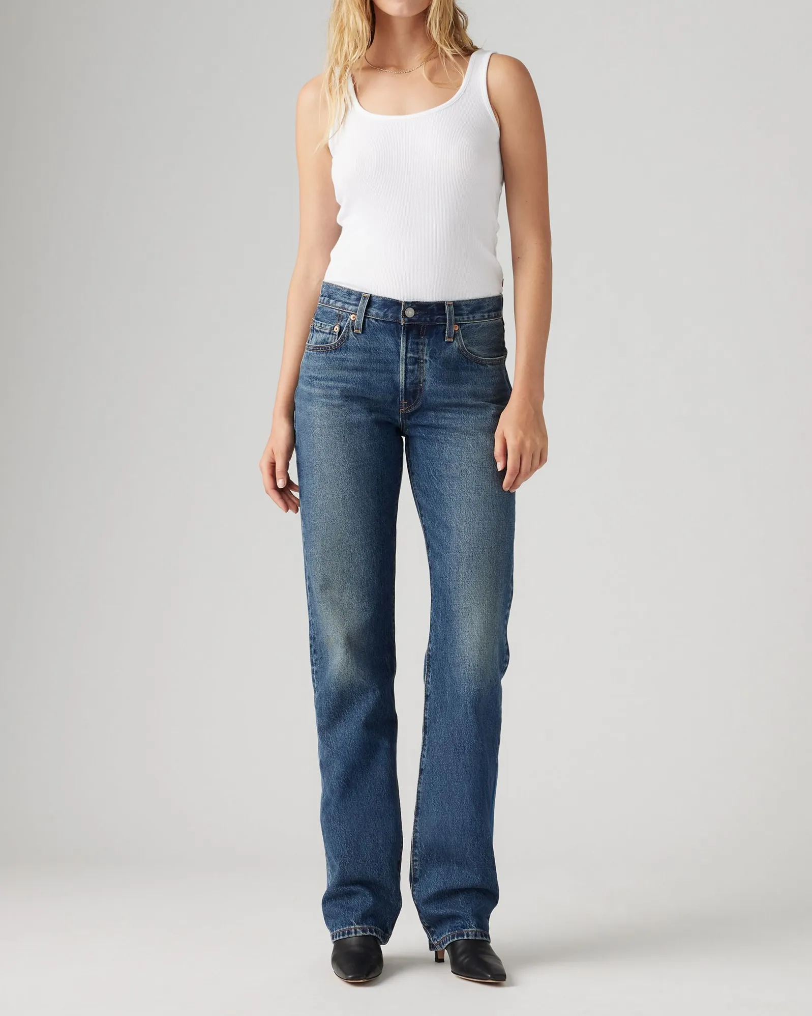 Levi's® Womens 501 90's Relaxed Straight Fit Jeans - Flash Full