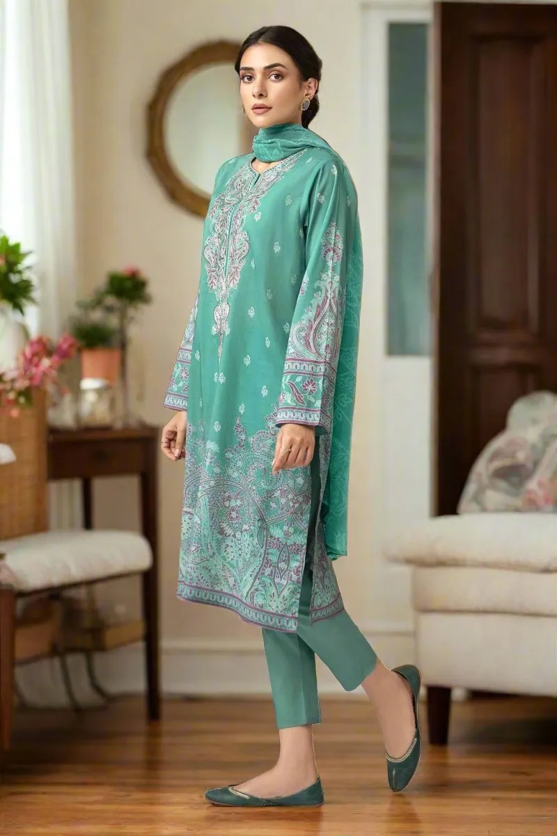 Limelight Embroidered Cambric Pakistani 3 Piece Suit LIM350