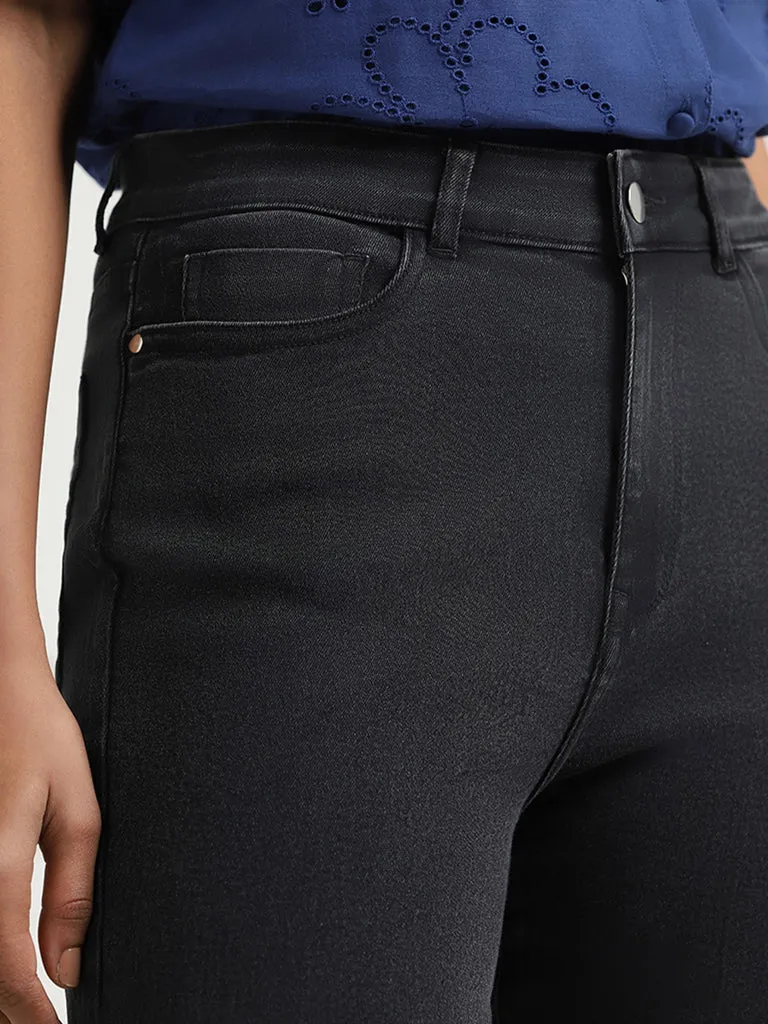 LOV Black Straight - Fit Mid - Rise Jeans