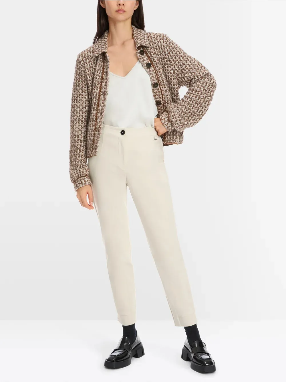 Marc Cain Cream Smoke SPLIT with slit hem