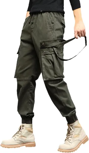 Mens Sweatpants Joggers Pants Man Cotton Jogger Work Pants 6 Pocket Full Outdoor Casual Sweatpants Sweatpants for Men