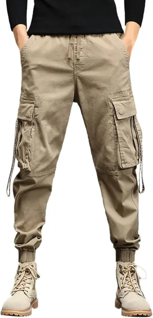 Mens Sweatpants Joggers Pants Man Cotton Jogger Work Pants 6 Pocket Full Outdoor Casual Sweatpants Sweatpants for Men