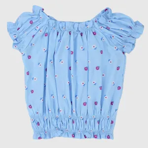 Mini Flowers Sleeveless Blouse